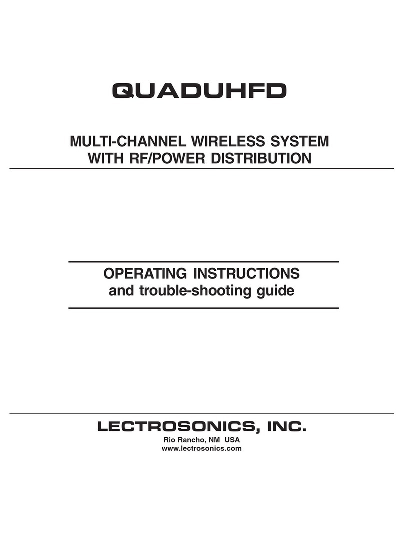Lectrosonics QUADUHFD Bedienungsanleitung