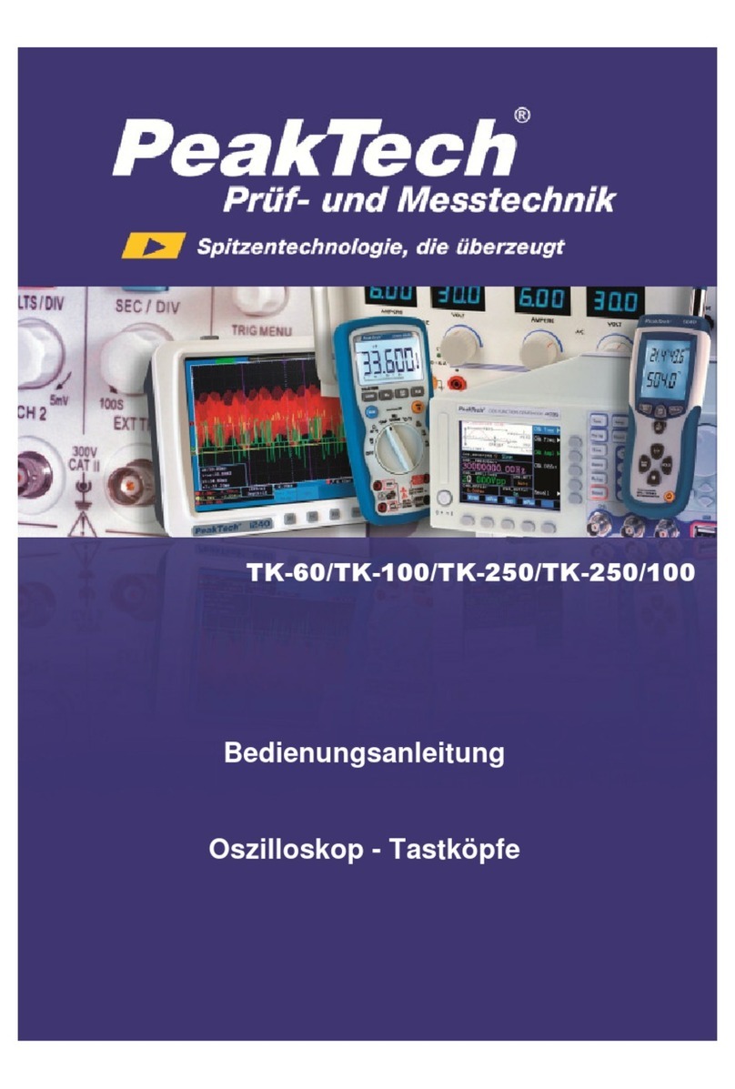 PeakTech TK-60 Bedienungsanleitung