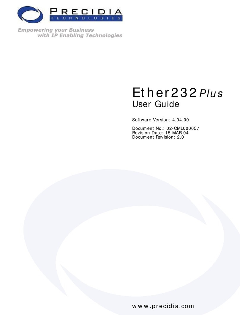 Precidia Ether232Plus Bedienungsanleitung