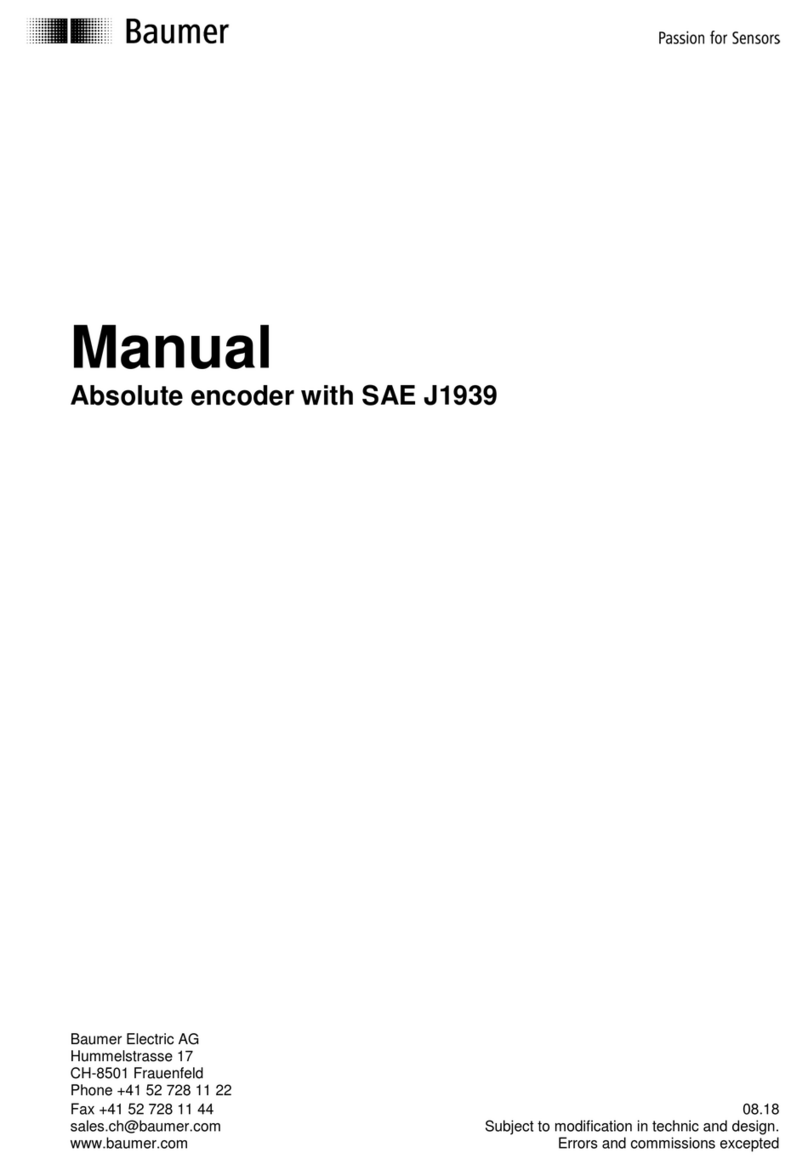 Baumer Absolute encoder Bedienungsanleitung