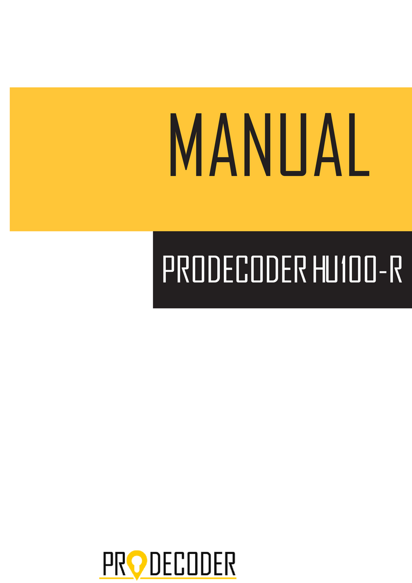 PRODECODER HU100-R Bedienungsanleitung