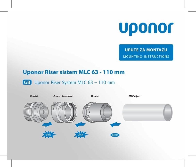 Uponor MLC Riser system Bedienungsanleitung