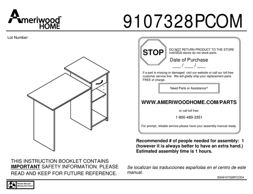 Ameriwood HOME 9107328PCOM Bedienungsanleitung