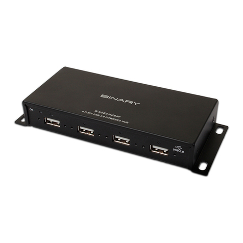 Binary B-USB2-HUB4P Bedienungsanleitung Binary B-USB2-HUB4P Bedienungsanleitung