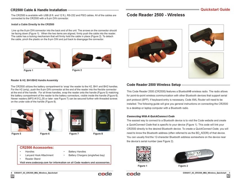Code Code Reader 2500 Bedienungsanleitung