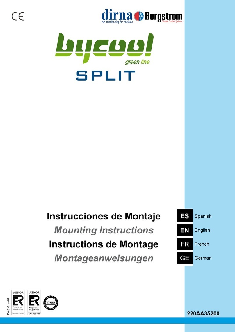 dirna Bergstrom bycool SPLIT Bedienungsanleitung