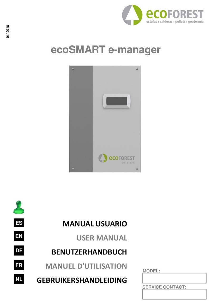 ECOFOREST ecoSMART e-manager Bedienungsanleitung