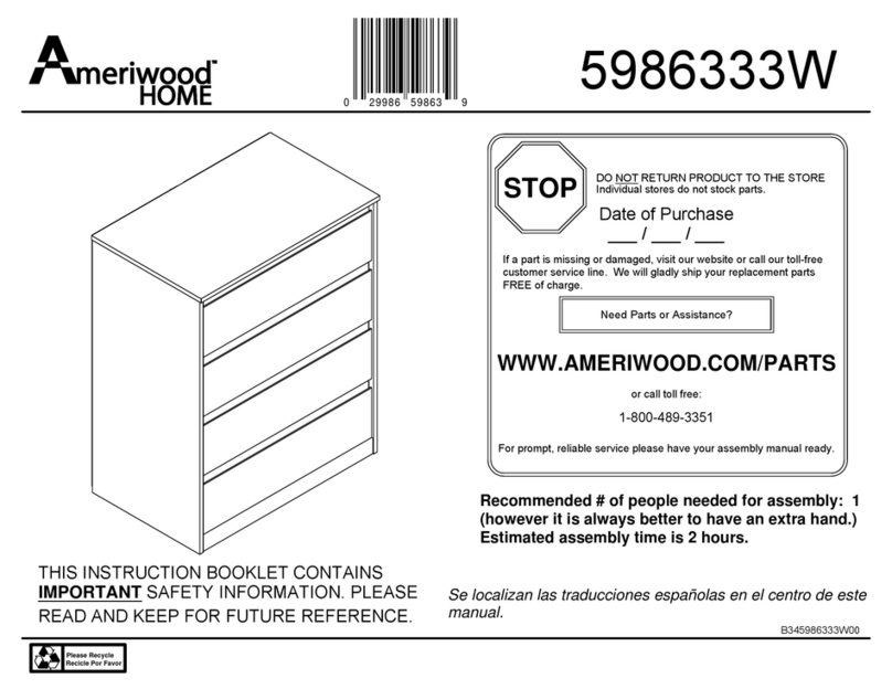 Ameriwood HOME 5986333W Bedienungsanleitung