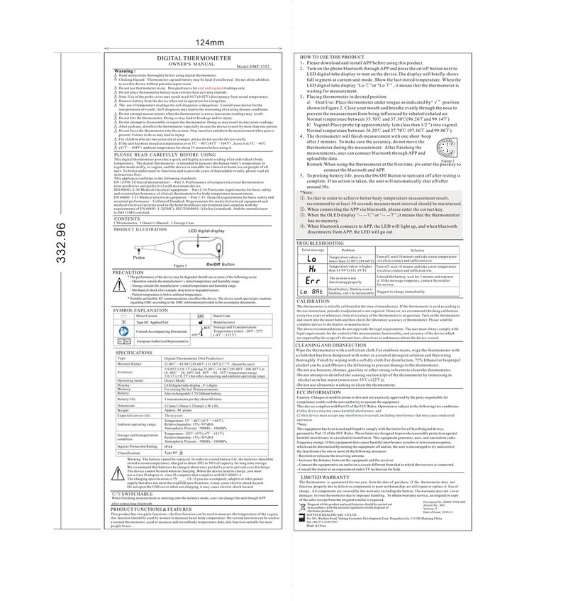 Ovy DMT-4752 Bedienungsanleitung