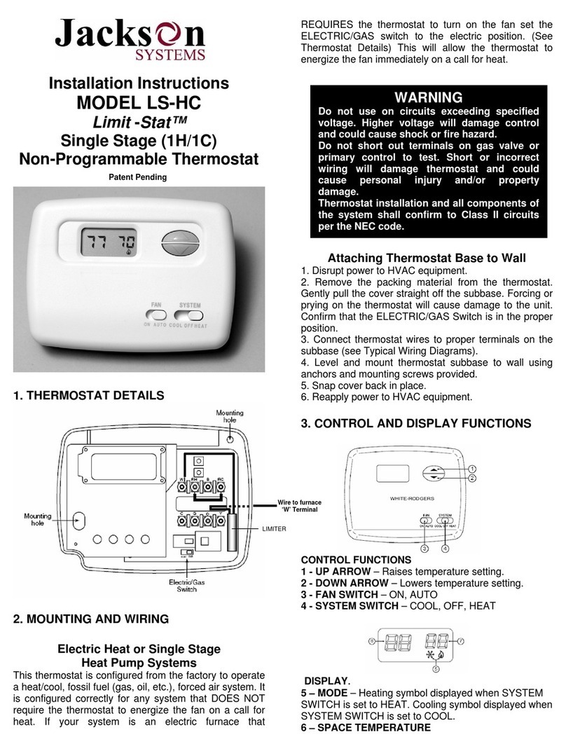 Jackson Systems Limit-Stat LS-HC Bedienungsanleitung