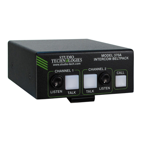 Studio Technologies 370A Bedienungsanleitung