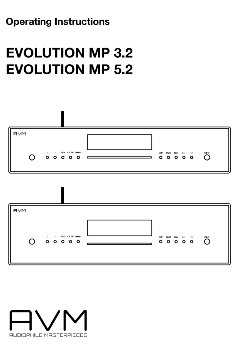 AVM EVOLUTION MP 3.2 Bedienungsanleitung