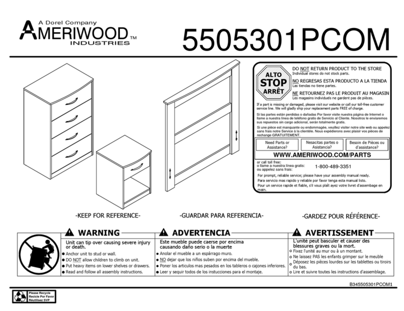 Dorel Ameriwood 5505301PCOM Bedienungsanleitung
