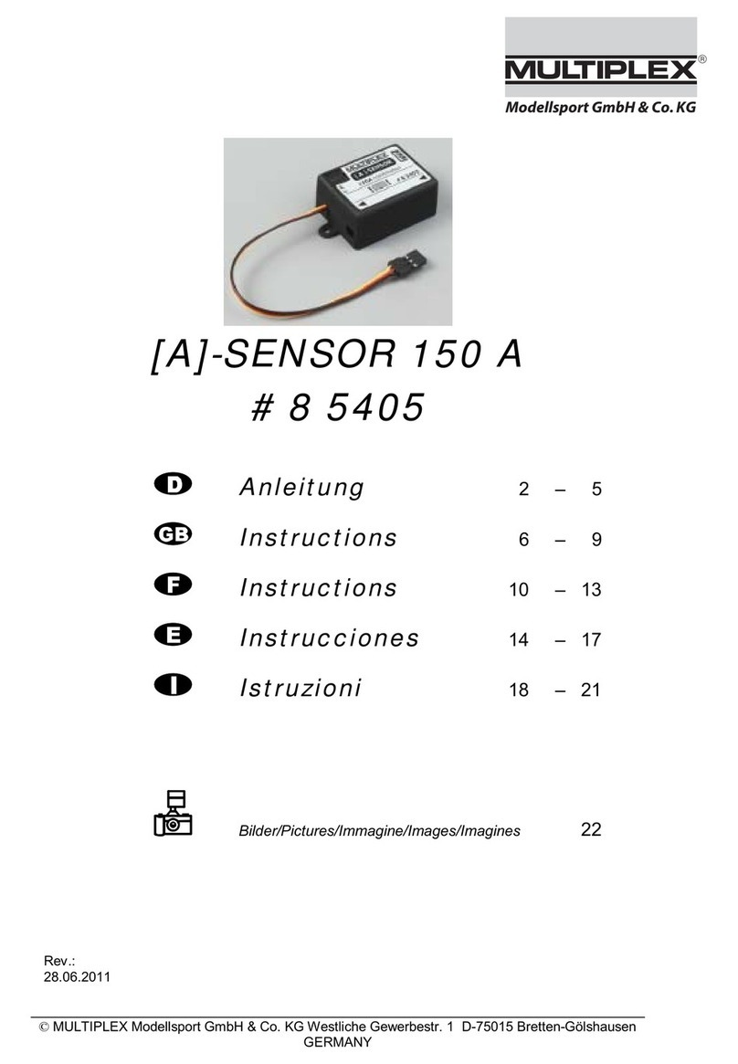 Multiplex A-SENSOR Bedienungsanleitung