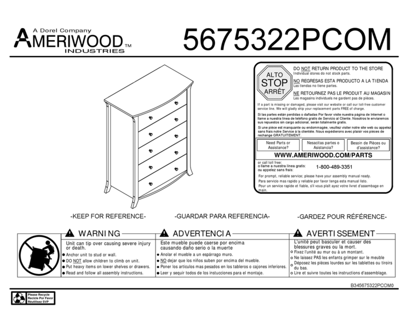 Dorel AMERIWOOD 5675322PCOM Bedienungsanleitung