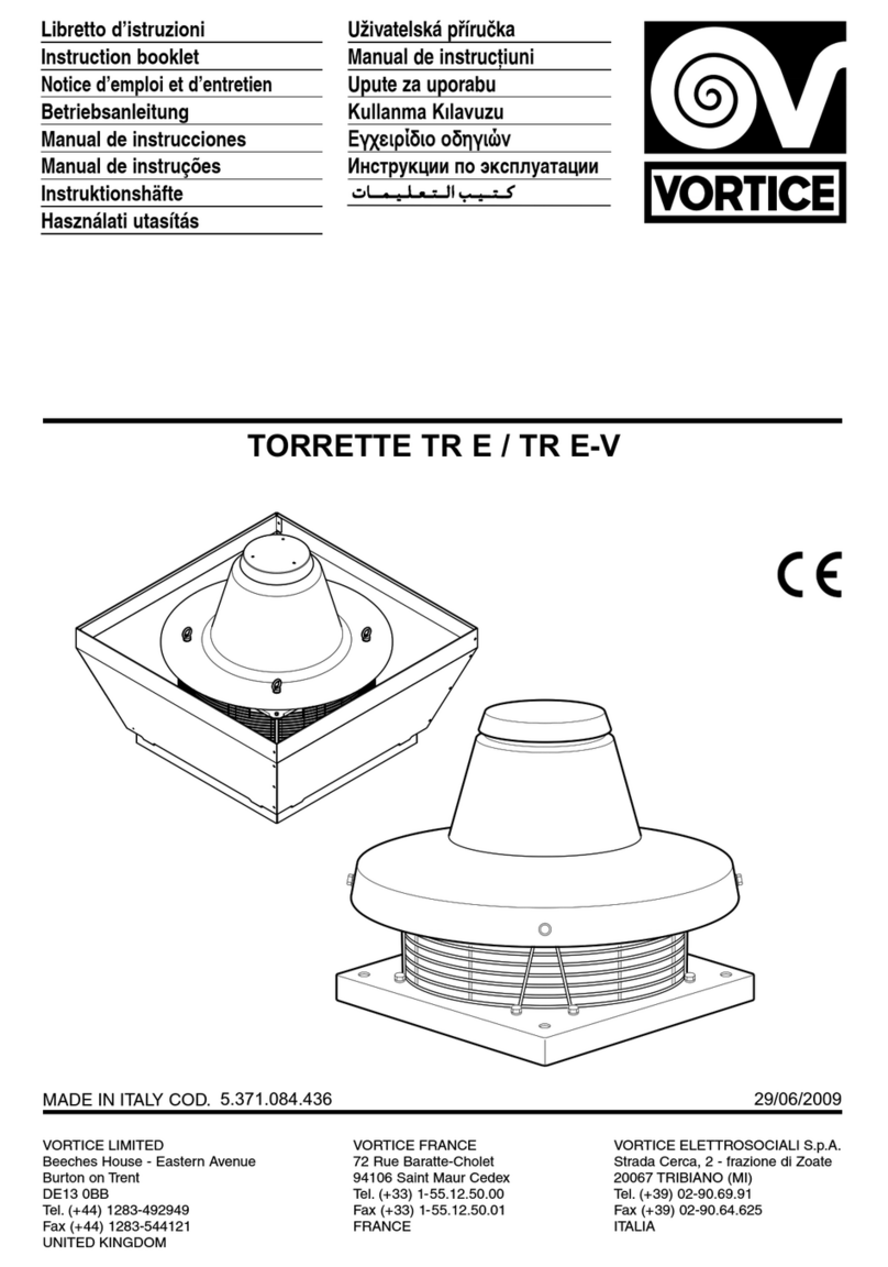 Vortice TORRETTE TR E Bedienungsanleitung