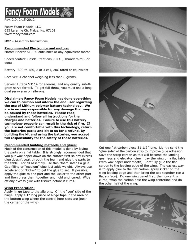 Fancy Foam Models MX2 Bedienungsanleitung