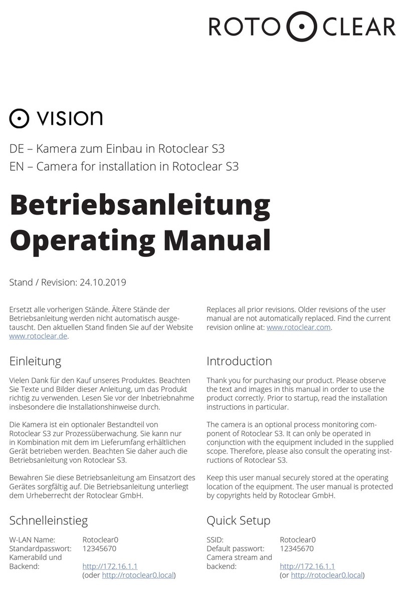 Rotoclear vision Bedienungsanleitung