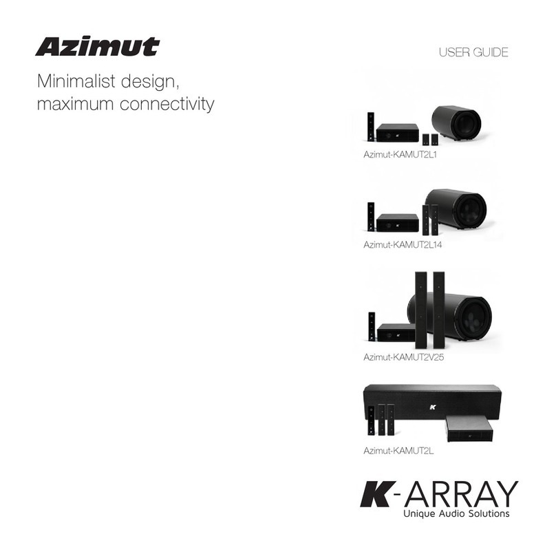 K-array Azimut Series Bedienungsanleitung