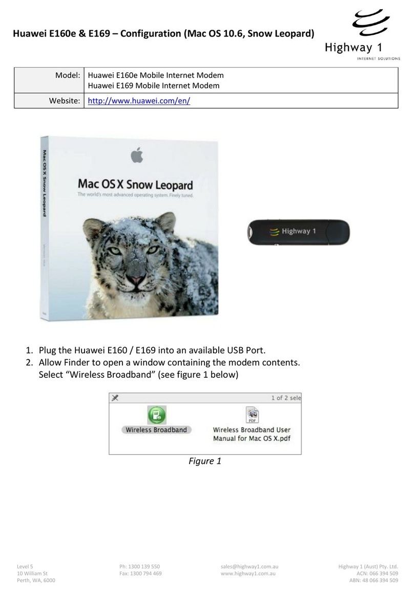 Huawei E160E Kurzanleitung