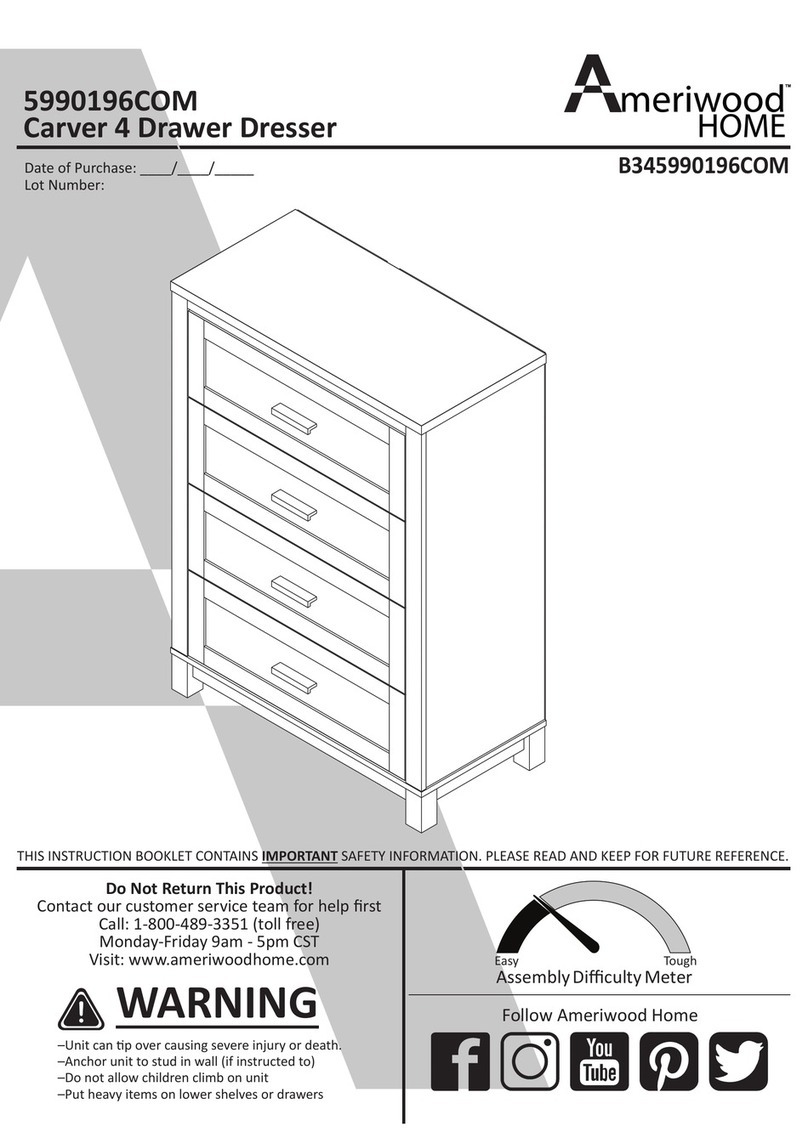 Ameriwood HOME 5990196COM Bedienungsanleitung Ameriwood HOME 5990196COM Bedienungsanleitung