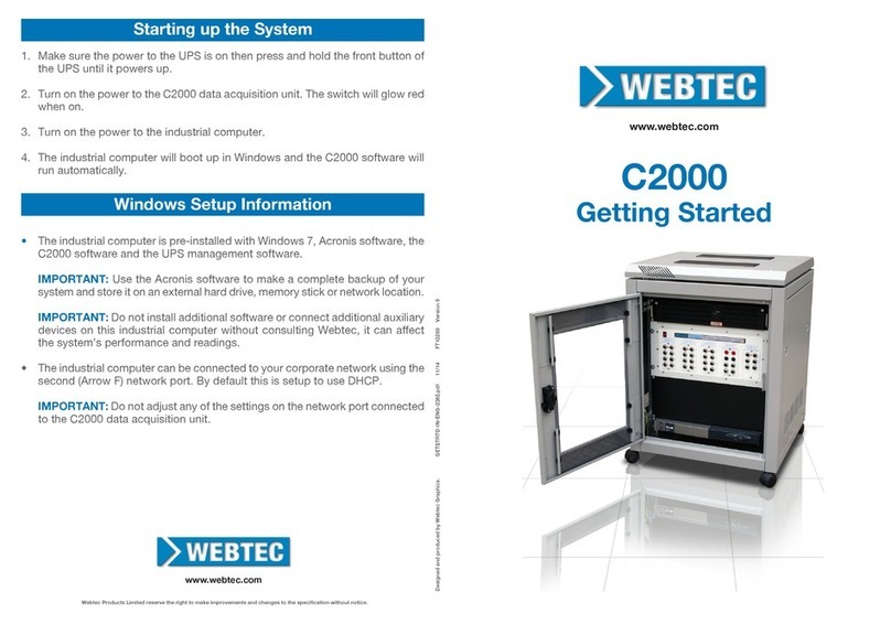 WEBTEC C2000 Bedienungsanleitung