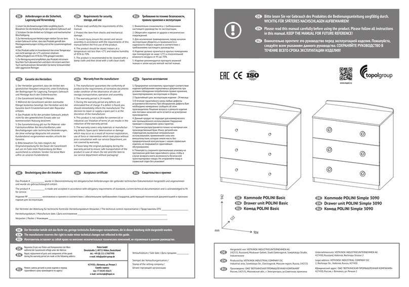Topol POLINI Basic Bedienungsanleitung