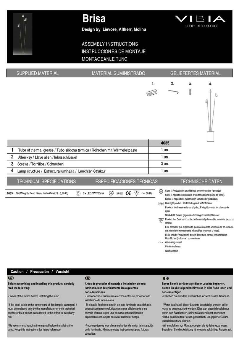 VIBIA Brisa Bedienungsanleitung