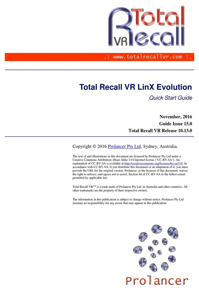 Total Recall VR LinX Evolution Bedienungsanleitung