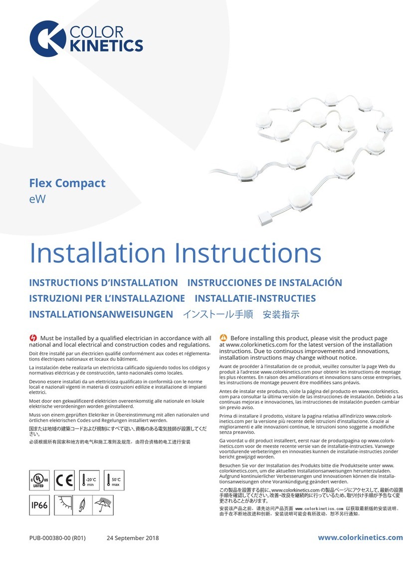 COLORKINETICS eW Flex Compact Bedienungsanleitung
