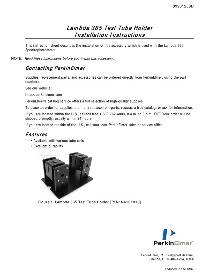 PerkinElmer Lambda 365 Bedienungsanleitung PerkinElmer Lambda 365 Bedienungsanleitung
