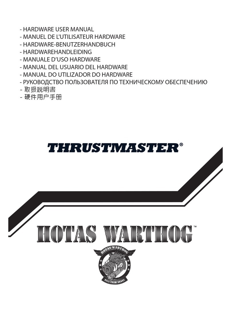 Thrustmaster HOTAS WARTHOG Gebrauchsanweisung Thrustmaster HOTAS WARTHOG Gebrauchsanweisung