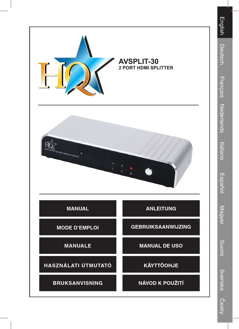 HQ AVSPLIT-30 Bedienungsanleitung HQ AVSPLIT-30 Bedienungsanleitung