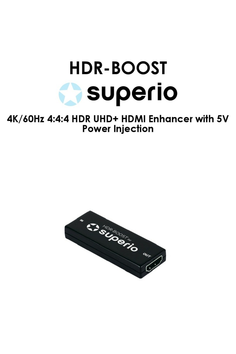 Superio HDR-BOOST Bedienungsanleitung