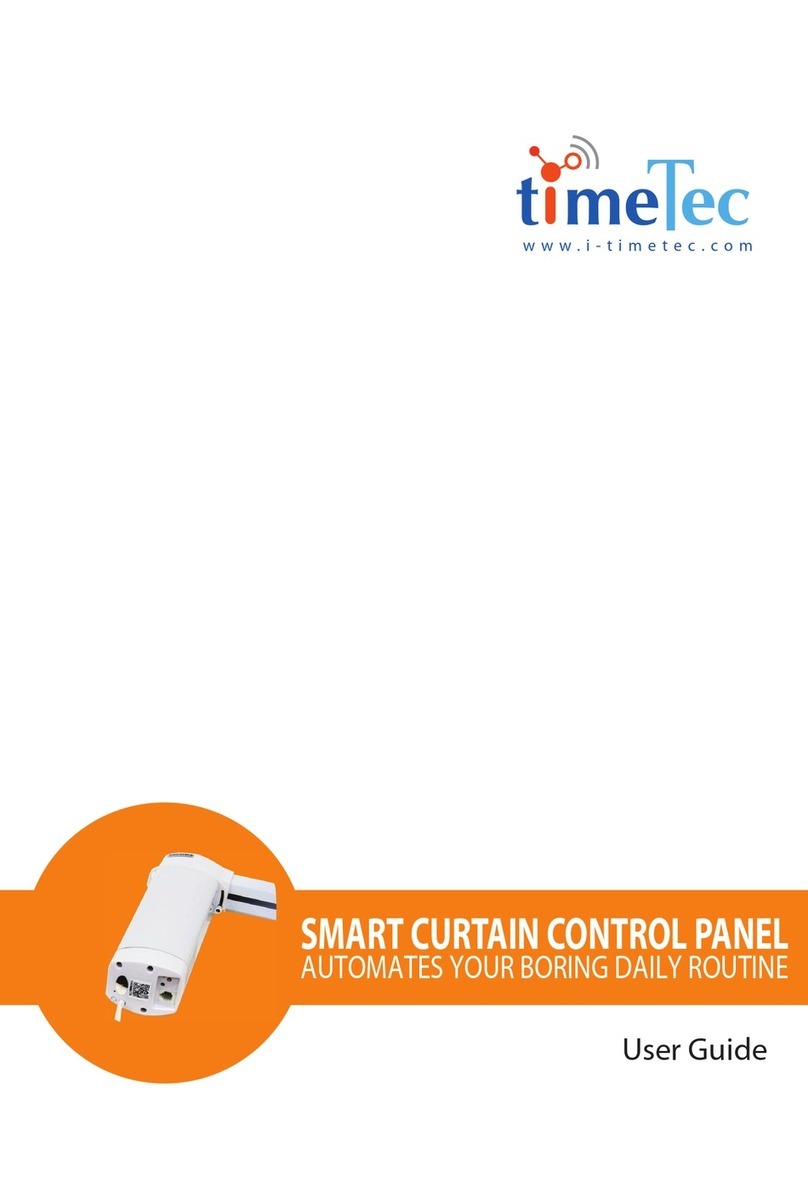 TimeTec Smart Curtain Control Panel Bedienungsanleitung