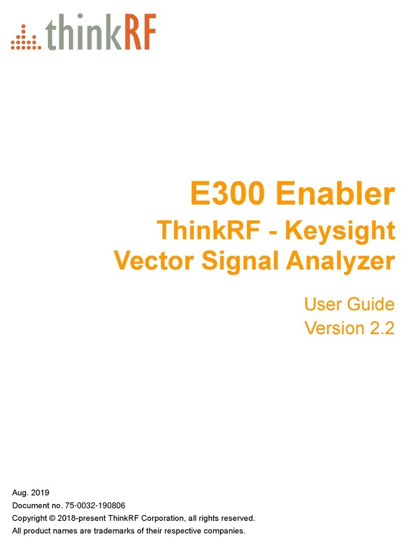 ThinkRF E300 Bedienungsanleitung