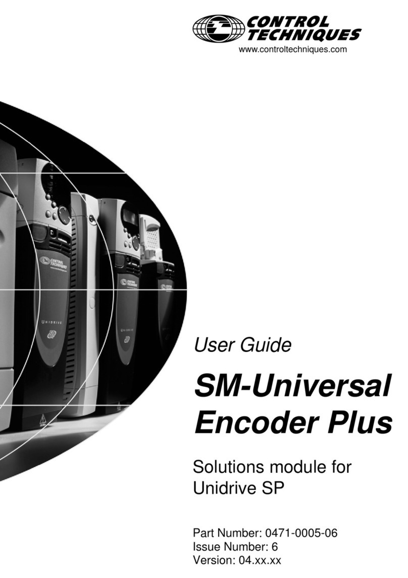 Control Techniques SM-Universal Encoder Plus Bedienungsanleitung