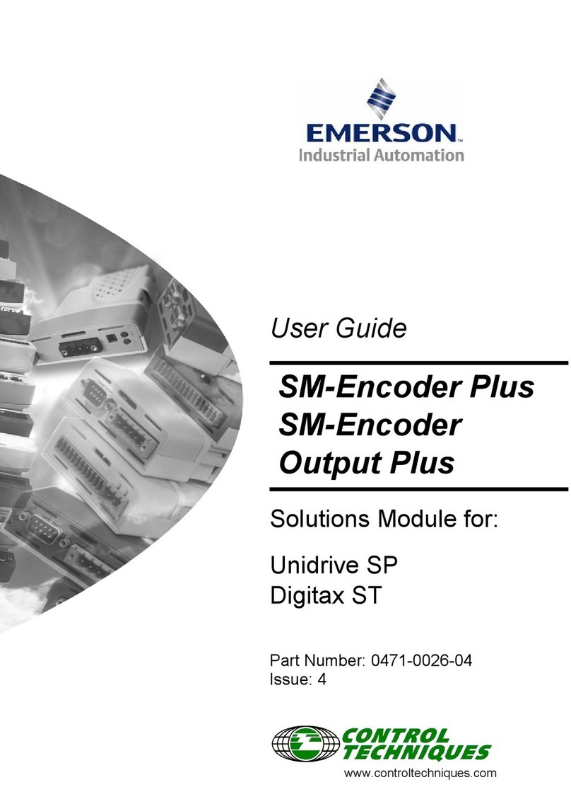 Control Techniques SM-Encoder Plus Bedienungsanleitung