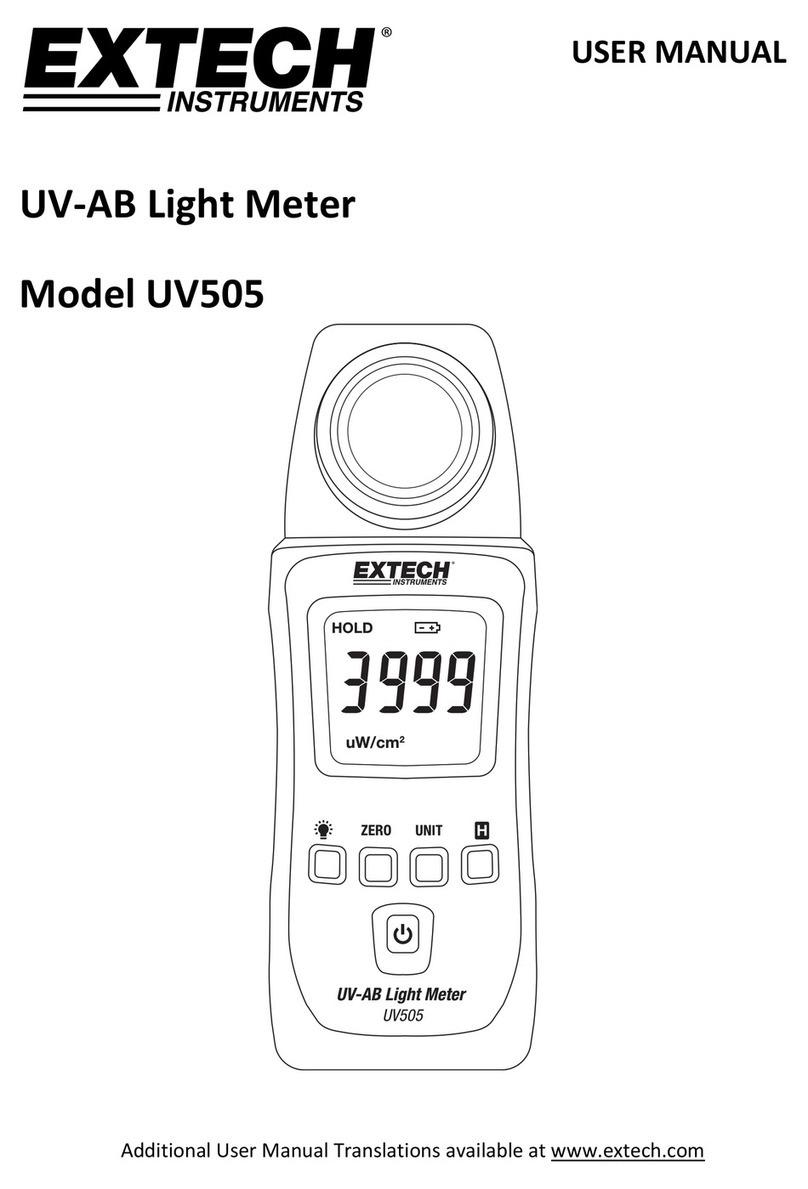 Extech Instruments UV505 Bedienungsanleitung