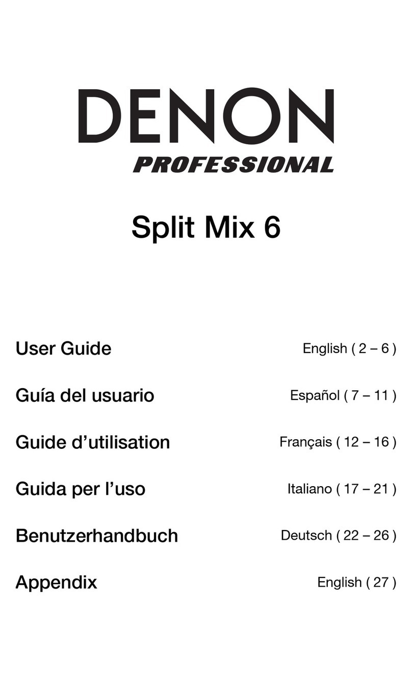 Denon Split Mix 6 Bedienungsanleitung