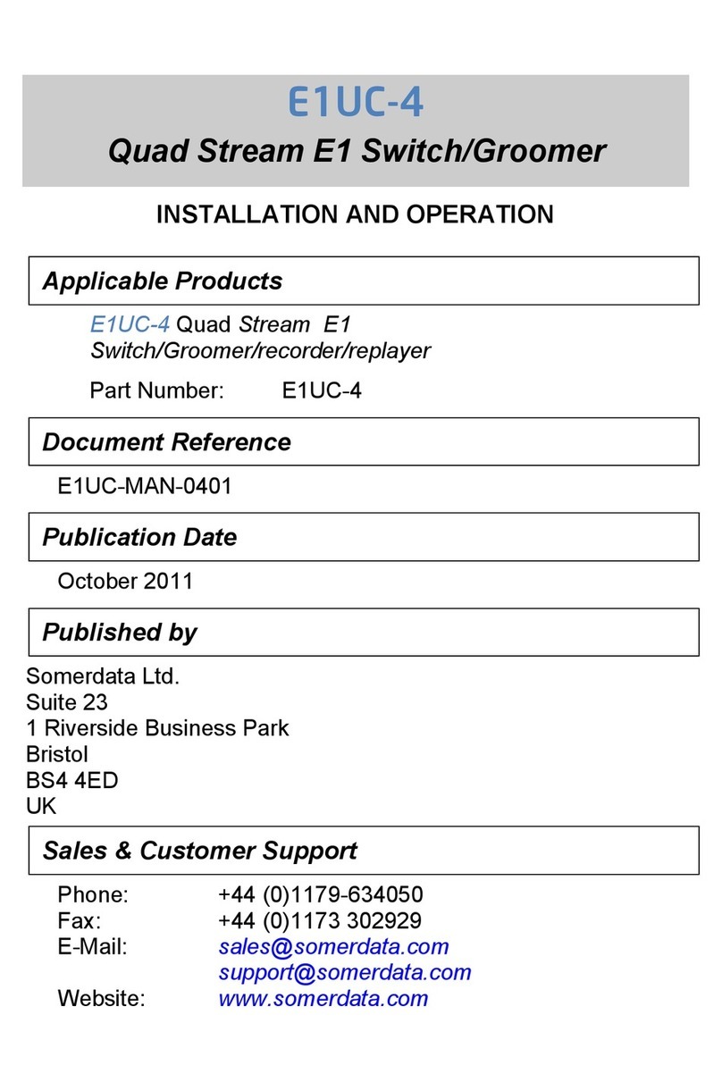 Somerdata E1UC-4 Betriebsanleitung