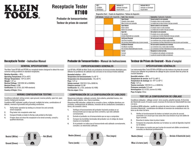 Klein Tools RT100 Bedienungsanleitung