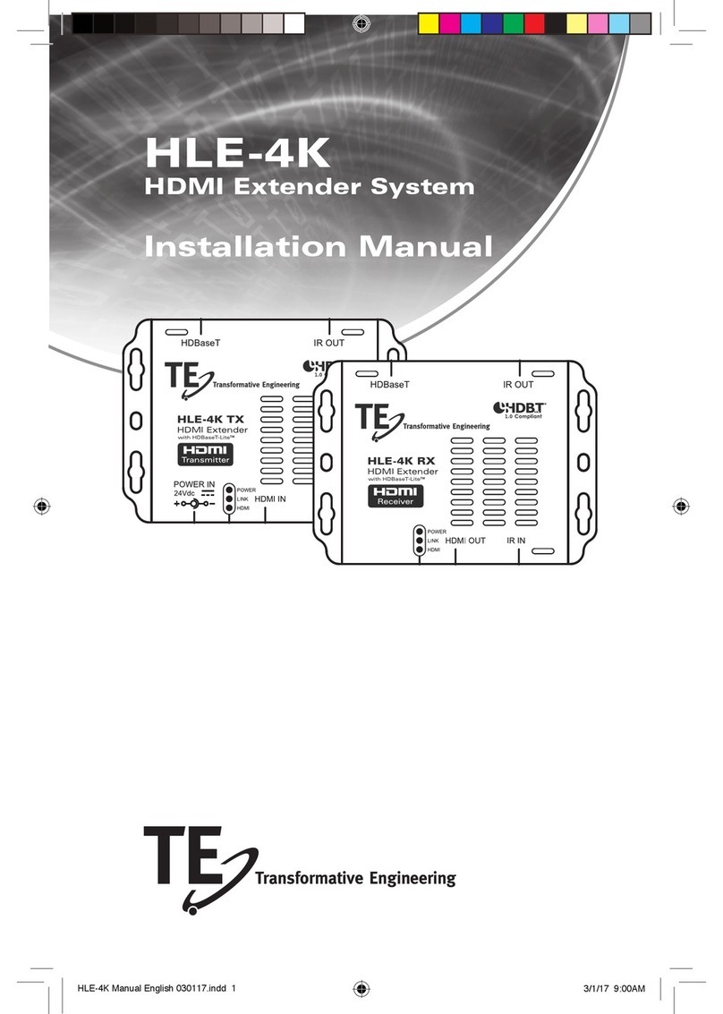 Transformative Engineering HLE-4K Bedienungsanleitung