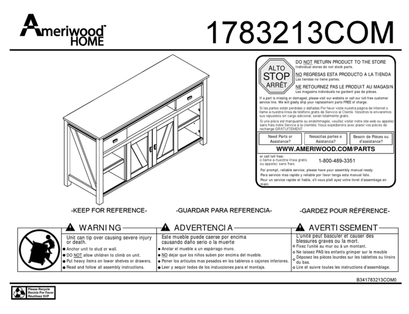 Ameriwood HOME 1783213COM Bedienungsanleitung Ameriwood HOME 1783213COM Bedienungsanleitung
