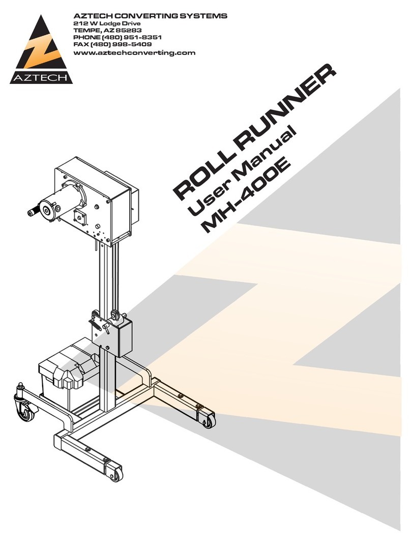 AZTECH CONVERTING SYSTEMS ROLL RUNNER MH-400E Bedienungsanleitung