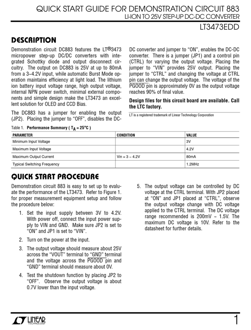 Linear Technology LT3473EDD Bedienungsanleitung