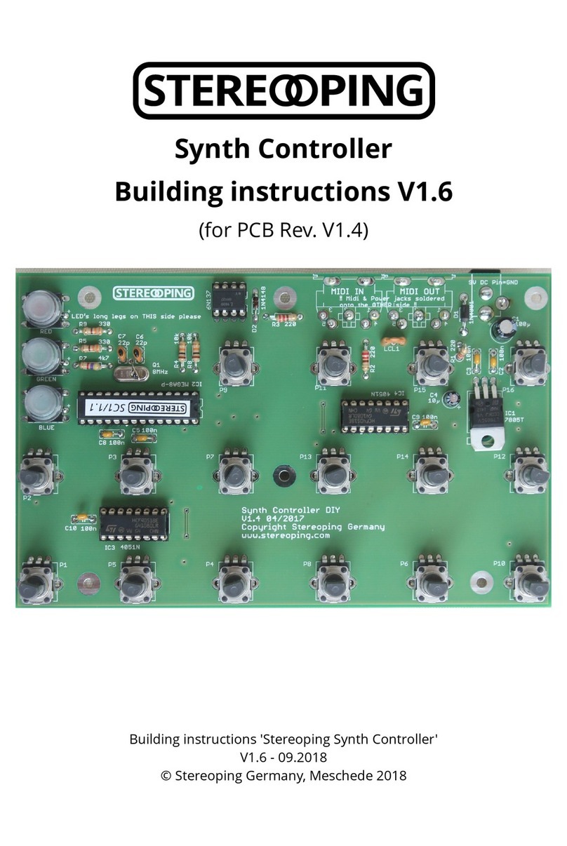Stereoping Synth Controller Bedienungsanleitung Stereoping Synth Controller Bedienungsanleitung