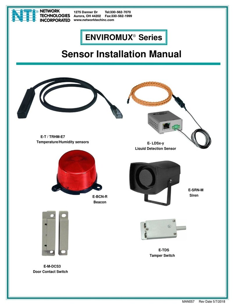 Network Technologies Incorporated ENVIROMUX E-T-E7 Bedienungsanleitung