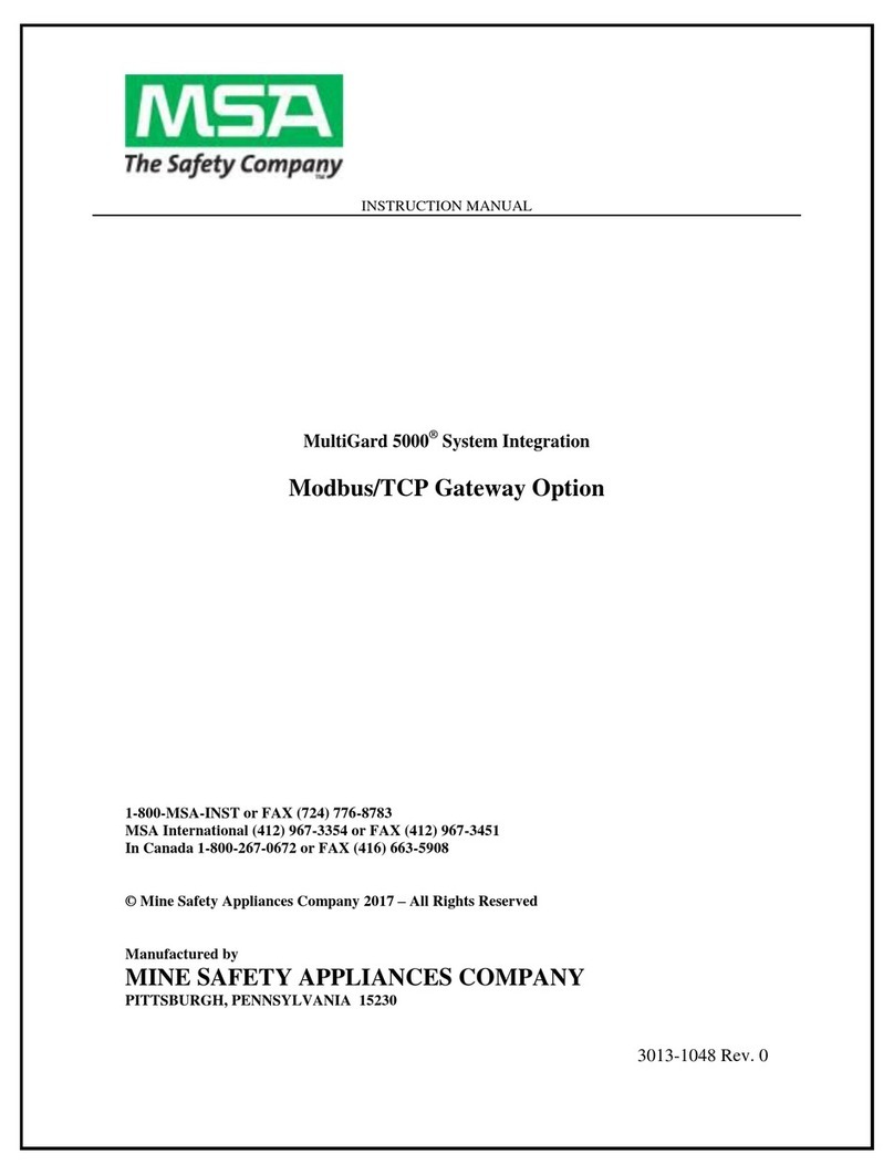 MSA MultiGard 5000 Bedienungsanleitung MSA MultiGard 5000 Bedienungsanleitung