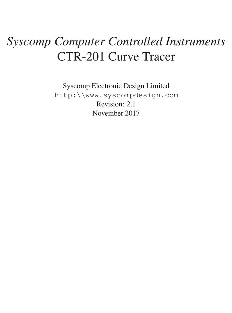 Syscomp CTR-201 Bedienungsanleitung